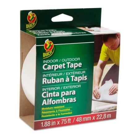 Shurtech Brands Duck Carpet Tape, 1.88" x 75ft, 3" Core 442062